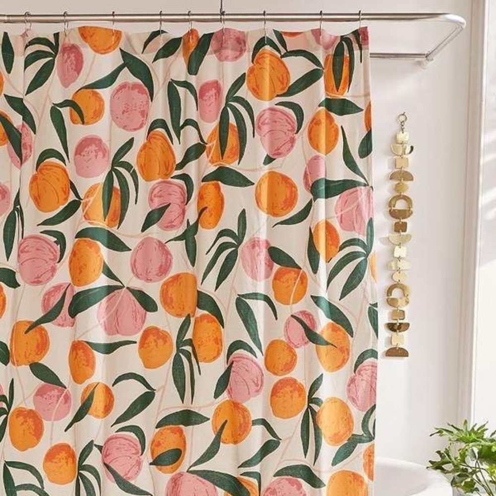 Urban Outfitters Peach Shower Curtain